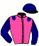 casaque portée par Desmigneux F. jockey du cheval de course HOTELLO DE LIGNY (FR), information pmu ZETURF