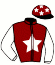casaque portée par Grandin M. jockey du cheval de course GIMME JOY (FR), information pmu ZETURF