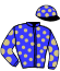 casaque portée par Blondel F. jockey du cheval de course LLOYDMINSTER (FR), information pmu ZETURF