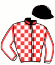 casaque portée par Millet G. jockey du cheval de course ROBIN DES PLAGES (FR), information pmu ZETURF