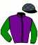 casaque portée par Ducre Mlle M. jockey du cheval de course ISA D'URZY, information pmu ZETURF