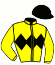 casaque portée par Mendizabal I. jockey du cheval de course AGDUNE, information pmu ZETURF