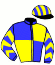 casaque portée par Peltier S. jockey du cheval de course DOLLY DU CARBONEL, information pmu ZETURF