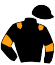 casaque portée par Daougabel M. jockey du cheval de course D'AMOUR DE MAGNY, information pmu ZETURF