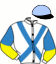 casaque portée par Joseph B. jockey du cheval de course EMIR DE CHENU, information pmu ZETURF