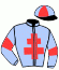 casaque portée par Ruet B. jockey du cheval de course INDO DU PERRON, information pmu ZETURF