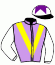 casaque portée par Peslier O. jockey du cheval de course VIS LE REVE, information pmu ZETURF