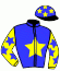 casaque portée par Gelhay B. jockey du cheval de course SOLEIADO, information pmu ZETURF