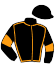 casaque portée par Piccone T. jockey du cheval de course OASIS IRLANDES, information pmu ZETURF