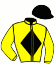 casaque portée par Mendizabal I. jockey du cheval de course SAMURAJ, information pmu ZETURF