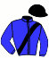 casaque portée par Ouvrie F. jockey du cheval de course INTO THE MYSTIC, information pmu ZETURF