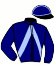 casaque portée par Cuoq J. jockey du cheval de course GALOPIN DE BLOT, information pmu ZETURF