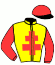 casaque portée par Danthu Ph. jockey du cheval de course ILE DE LA GOUTTE, information pmu ZETURF