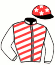 casaque portée par Verriere J. L. jockey du cheval de course IDOLINE, information pmu ZETURF