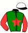 casaque portée par Lemoine Th. jockey du cheval de course HOPE COGLAIS, information pmu ZETURF