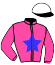 casaque portée par Fournigault G. jockey du cheval de course JOKER BOY, information pmu ZETURF