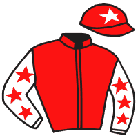 casaque portée par Trullier T. jockey du cheval de course A MINARDIERE, information pmu ZETURF