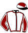 casaque portée par Carrere S. jockey du cheval de course KROUSTILLANTE, information pmu ZETURF
