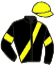 casaque portée par Durantet L. jockey du cheval de course JIVA DU DOUET, information pmu ZETURF