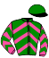 casaque portée par Yvon M. jockey du cheval de course IRISH SONG, information pmu ZETURF