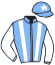 casaque portée par Banz Mlle C. jockey du cheval de course RABBAH, information pmu ZETURF