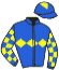 casaque portée par Trullier T. jockey du cheval de course YAVAIKA, information pmu ZETURF