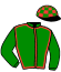 casaque portée par Peltier S. jockey du cheval de course KORA DE VINDECY, information pmu ZETURF