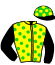 casaque portée par Bekaert D. jockey du cheval de course KATCHINA, information pmu ZETURF