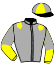 casaque portée par Semet B. jockey du cheval de course ILLUSION OVER, information pmu ZETURF