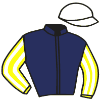 casaque portée par Berge C. jockey du cheval de course KAKAROTTO, information pmu ZETURF