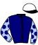 casaque portée par Carrere S. jockey du cheval de course INNOVANTE, information pmu ZETURF