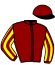 casaque portée par Veron F. jockey du cheval de course AL MINYA, information pmu ZETURF