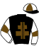 casaque portée par Auvray M. jockey du cheval de course LEILA DU CHATELET, information pmu ZETURF