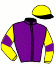 casaque portée par Sorel J. Ch. jockey du cheval de course LE CONQUISTADOR, information pmu ZETURF