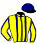 casaque portée par Chene Mme Sab. jockey du cheval de course JINGLE DU TRIO, information pmu ZETURF