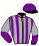 casaque portée par Lerenard A. jockey du cheval de course JIPSY ROYALE, information pmu ZETURF