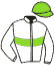 casaque portée par Ensch N. jockey du cheval de course KALIE CASTELETS, information pmu ZETURF