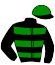 casaque portée par Lerenard A. jockey du cheval de course KELLY DE CERISY, information pmu ZETURF