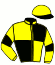 casaque portée par Thonnerieux K. jockey du cheval de course KOUROUKA BLUE, information pmu ZETURF