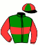 casaque portée par Chauve-laffay H. jockey du cheval de course JACOBIN DU GOUTIER, information pmu ZETURF
