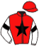 casaque portée par Peltier S. jockey du cheval de course KALLAGAN, information pmu ZETURF