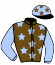casaque portée par Derieux R. jockey du cheval de course KAIROS QUICK, information pmu ZETURF