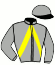 casaque portée par Ruet B. jockey du cheval de course FEMTO DE VAUVERT, information pmu ZETURF