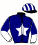 casaque portée par Rozzoni A. jockey du cheval de course KATHY DE CERISY, information pmu ZETURF