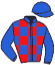 casaque portée par Garcia L. jockey du cheval de course LUCKY MIX, information pmu ZETURF