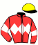 casaque portée par Mme Roisin Leech jockey du cheval de course BOSTON EMERY, information pmu ZETURF