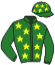 casaque portée par Levesque War. jockey du cheval de course KICHE, information pmu ZETURF casaque portée par Levesque War. jockey du cheval de course KICHE, information pmu ZETURF
