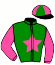 casaque portée par Bernard A. jockey du cheval de course BARSSA NOIRE (FR), information pmu ZETURF