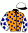 casaque portée par Mobian J. jockey du cheval de course TULLIUS CICERO (FR), information pmu ZETURF