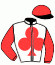 casaque portée par Pouchin A. jockey du cheval de course BRAVEHEART, information pmu ZETURF